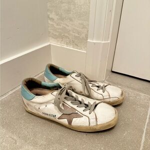 Blue Golden Goose Sneakers